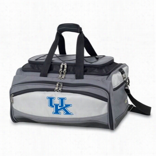 Picnic Time 75-00-175-264-0 Buccaneer University Oof Kentucky Wildcats Digital Print Cooler And Barbecue Set In Black