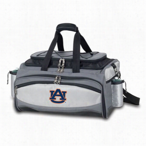 Picnic Time 770-00-175-042-0 Vulcan Auburn U Tigers Embroidered Basket In Black