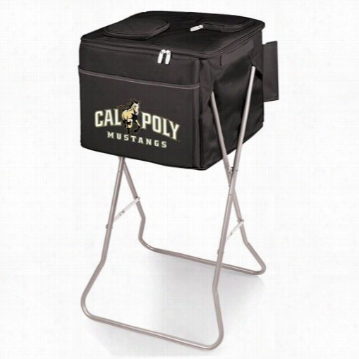 Picnic Time 780-00-179-904-0 Party Cal Poly Mustsngs Digital Print Cube In Black