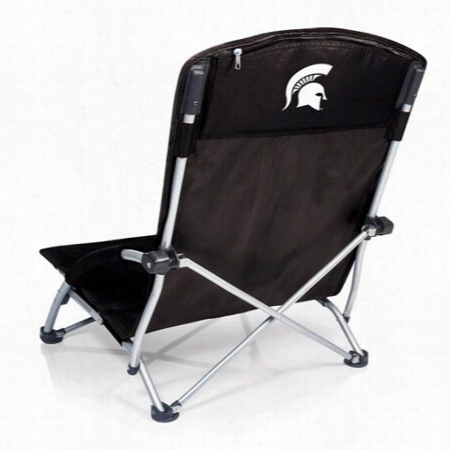 Picnc Time 792-00-175-354-0 Tranquilit Michigan State Spartans Diyital Pprint Chair In Black