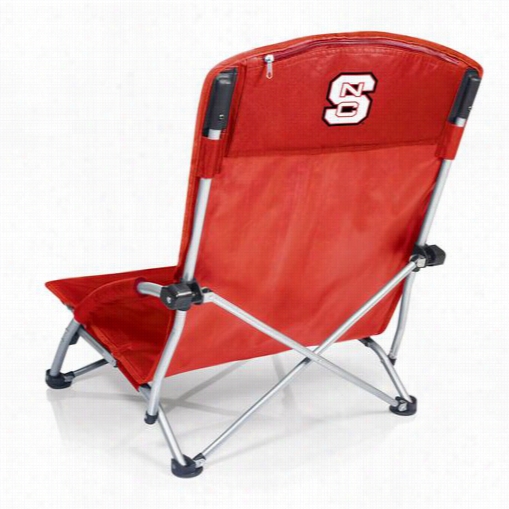 Picnic Time 792-00 Tranquility North Carolina State Wolfpack  Digital Print Chair In Red