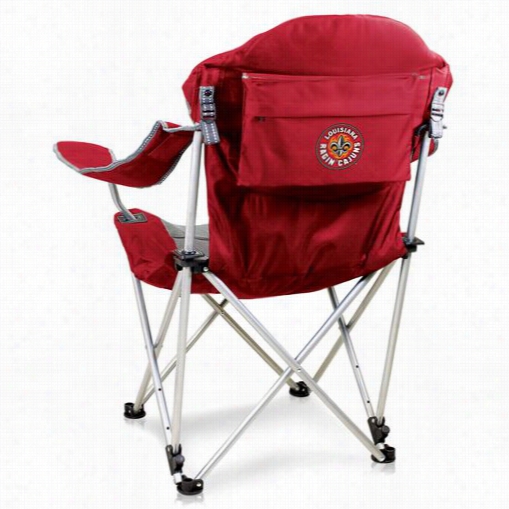 Picnic Time  803-00 University Of Louisiana Lafyastte Rajin Cajuns Digital Print Reclining Camp Chair