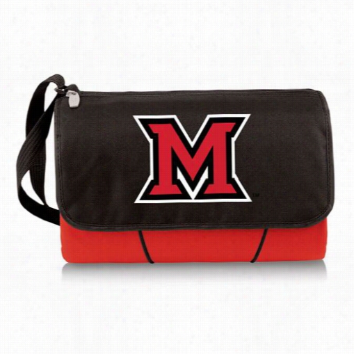 Picnic Time 820-00 Miami University (ohio) Redhawks Digital Print Blanket Tote