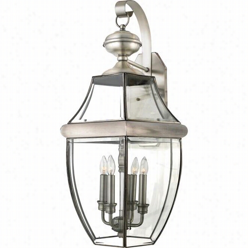 Quoizel Ny8339p Newbrut 4 Light Outdoor Wall Sconce In Pewter