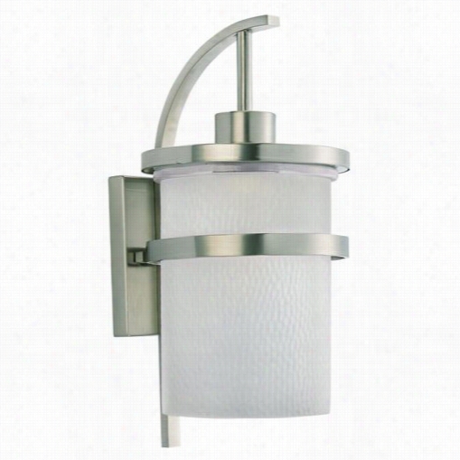 Sea Gull Lighting 88119-962 Eternity 20-3/r"" 1 Light Outdoor Lantern In Brushed Nickeo