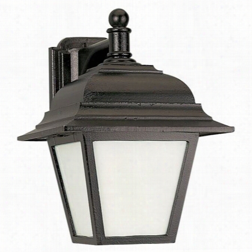 Sea Gull Lighting 89316pble-12 Bancroft 1 Light Wall Lantern In Black