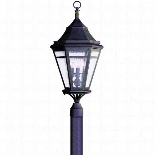 Troy Lighting P1274nr Morgan Hill 3 Illumine Outdoor Post Light In Natural Rust