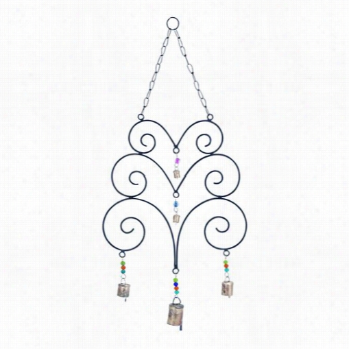 Woodland Imports 26761 Wind Chiime With Eclectic And Abstradt Design