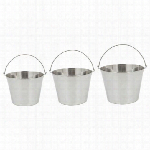 Bayou Classic 4888 3 Pieces Stainles Ssteel Beverage Bucket Set