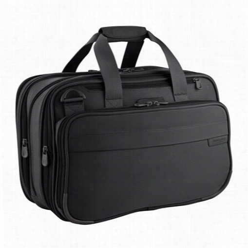 Briggs & Riely 231xbk Baselinee Xpandable Cabin Bag In Black