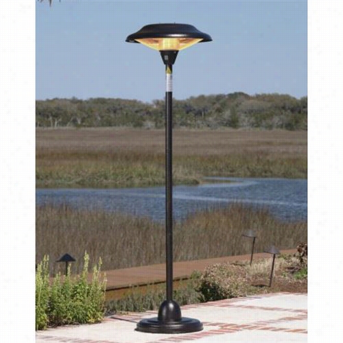 Fire Sense 60514 Hammer Tone Bronze Free Standing Round Haloge Patio Heater