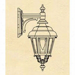 Hanover Lantern B2310rm Ssmall Jamestown 1 Light Outdoor Wall Light