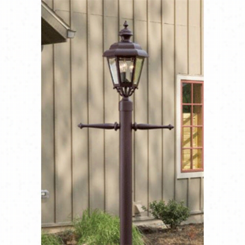 Hanover Lantern B9330 Medium Jamestlwn  25w Per Socket 3 Light Outdooor Post Lamp