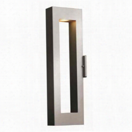 Hinkley Lighting 1644tt-led Atlantis Medium 2 Light Outdoor Wall Sconce In Titanium