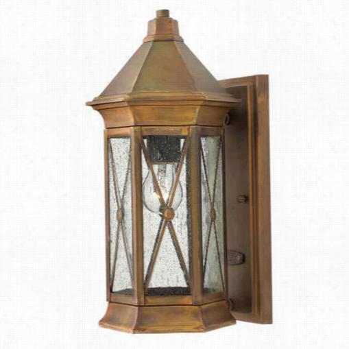 Hinkley Lighting 2290sn Brighton Small 1 L Ight Outdoor Wall Sconce In Sienna