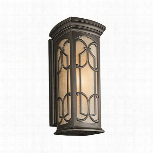 Kichler Lighting 49229oz Franceasi Orally Transmitted  Br Onze Outdoor Wall Lantern