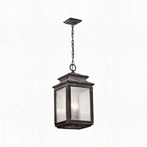 Kichler Lighting 49505wzc Wiscombe Parl 4 Light Outdoor Pendant In Weathered Zinc