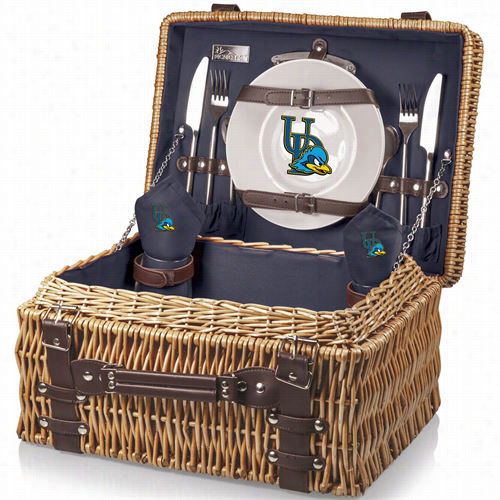 Picnic Time 208-40-138-114-0 Champion University Of Delaware Blue Hens Digital Print Basket In Navy