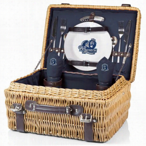 Picnic Time 208-40-138-884-0 Champion Old Dominion University Monarchs Digital Print Basket In Navy