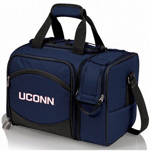 Picnic Life 508-23-915-144-0 Malibu University Of Connectic Ut Huskies Digita Lprint Tote In Navy