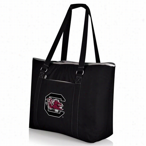 Picnic Time 598-00-175-524-0 Tahoe-black U Fo Southern Carolina Game Cocks Digital Calico Cooler Tote In Black