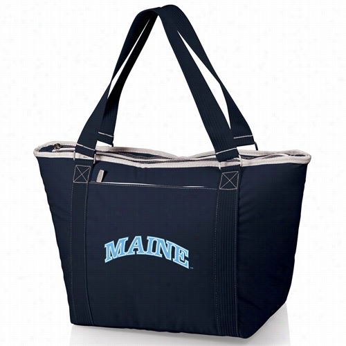 Picnic Time 619-00-138-802-0 Tooanga U Of Maine Black Bear Sembroidered Cooler Tote In Navy