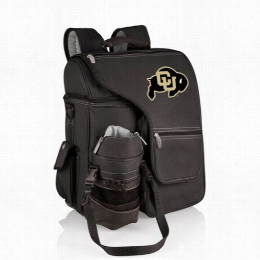 Picnic Time 641-00-175-124-0 Turismo Univerdit Y Of Colorado Buffaloes Digital Print Backpack In Black