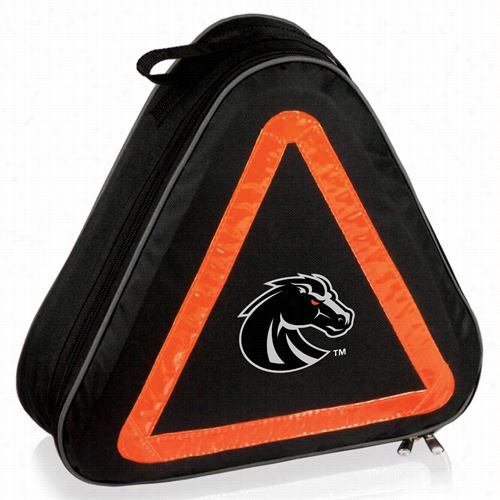 Picnic Time 699-00-179-704-0 Boise State Universiyt Broncos Digital Print Roadside Emergency Kit In  Blaack