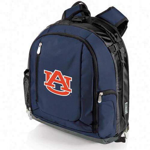 Picnic Time 730-00-138-044- 0 Pt Navigator Auburn Niversity Tigers Digital Print Cooler Backpack In Navy