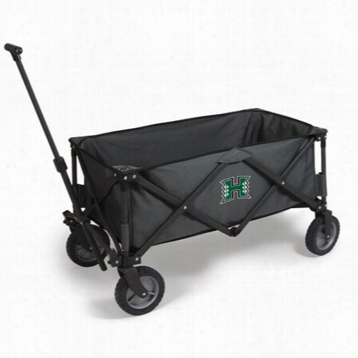 Picnic Time 739-00-679-204-0 Adventure University Of Hawaii Warriors Digital Impress Wagon In Dark Grey/black