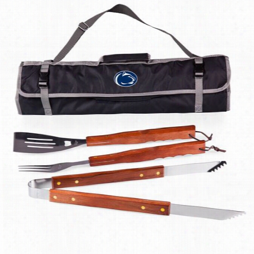 Picnic Time 749-03-175-494-0 Epnnsylvania State Nittany Lions Digital Print Bbq Carry In Black