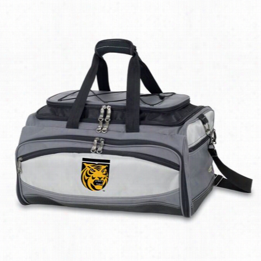 Picnic Time  750-00-175-772-0 Buccaneer Colorado College Tigers Emroideered Cooler And Barbecue Set In Black