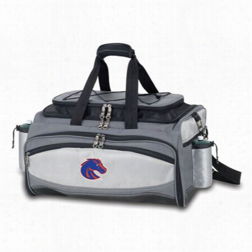 Picnic Time 770-00-175-702-0 Vulcan Boise State Broncos Embroidered Basket In Blaxk