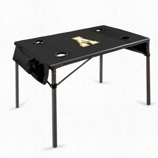 Picnic Time 799-00-179-794-0 Travel Appalachin State University Digital Prin Table In Black