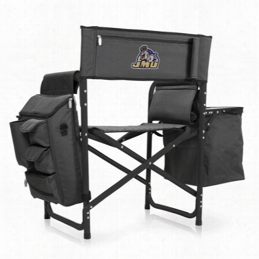 Picniic Time 807-00-67 9-814-0 James Madison University Dukes Digital  Print Fusion Chair In Dark Grey/black