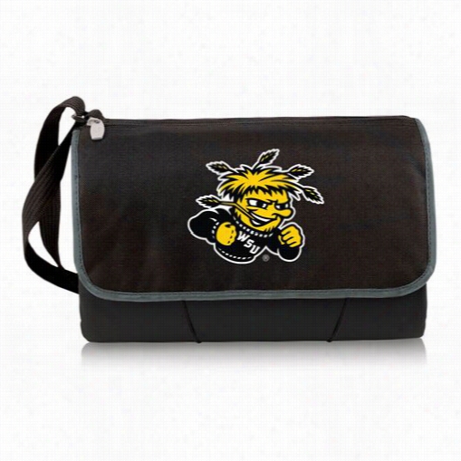 Picnic Tme 820-00- 175-014-1 Wichitastate University Shockers Digit Al Print Blaknet Tote In Black