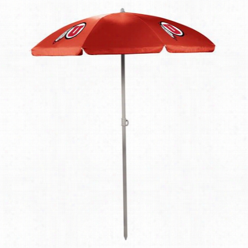 Picnic Time 822-00-100-024-1 University Of Utah Utes Digital  Print Umbrella In Red