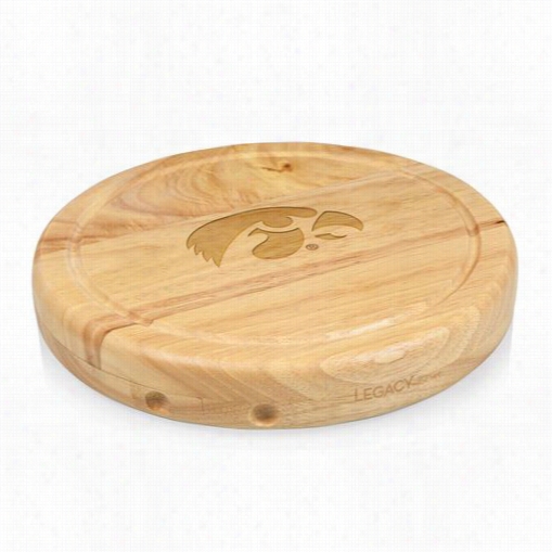 Picnic Time 854-00-505-223-0 Circo University Of Iowa Hawkeyes Engraved Chopling Boaard In Essential Forest