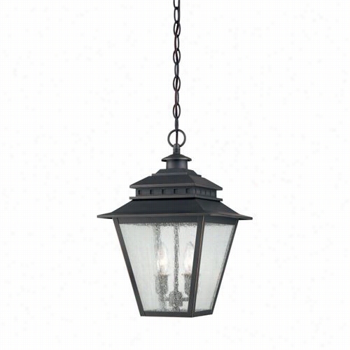 Quoizel Can1911wb Carsin 2 Light Outdoor Pendant In Weathered Bronze