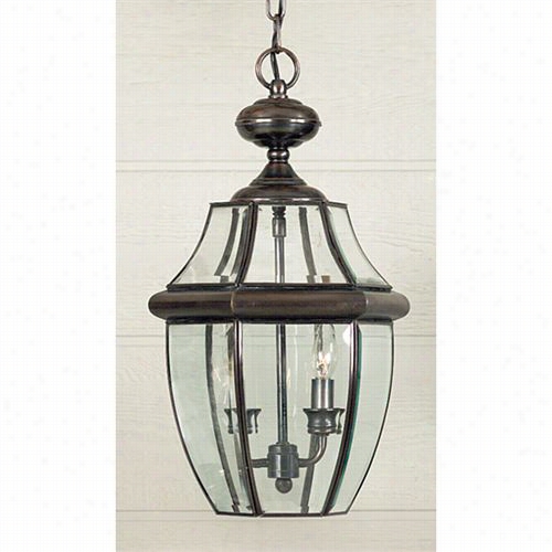 Quoizel Ny1178ac Newbury 2 Ligght Outdoor Pendant In Aged Copper