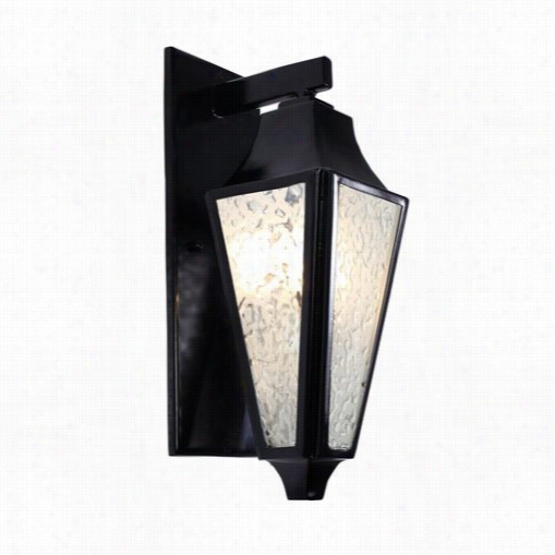 Varaluz 731ks01eb Longfellow 1 Light Wall Sconce In Exteroir Black