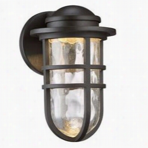 Wac Lighting Ws-w24509 Steampunk 9"" 1 Light Outdoor Led Waall Sconce