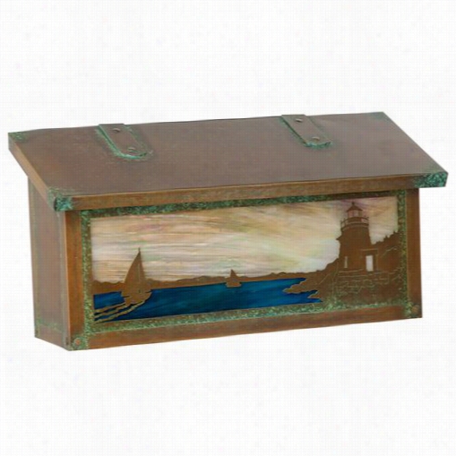 America's Fi Nest Mailboxes Af-1902-nv-gi Coastal Cottage Horizontal Castle Hill Lighthouse Mailbox