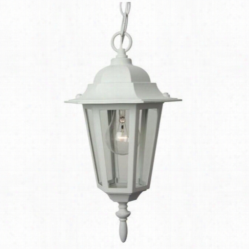 Craftmade Z151-04 Hex 1 Ligh Do Wn Lighting Outdoor Pendant In Matte White