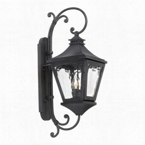 El Klighting 6711-c Manor 2 Light Outdoor Wall Sconce In Charcoal