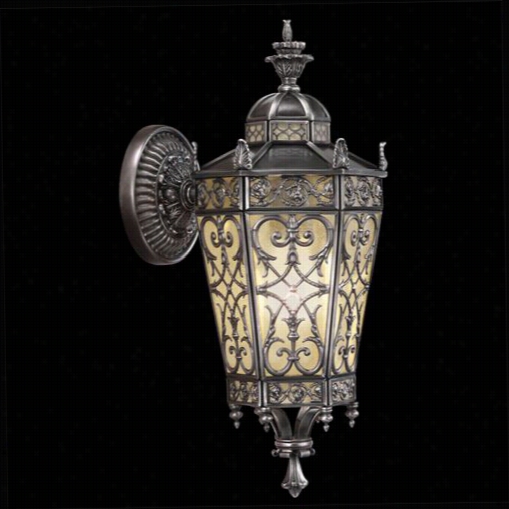 Fine Art Lamps 424281 Conservatory 1 Light Outdoor Wall Sconce In Gunmetal