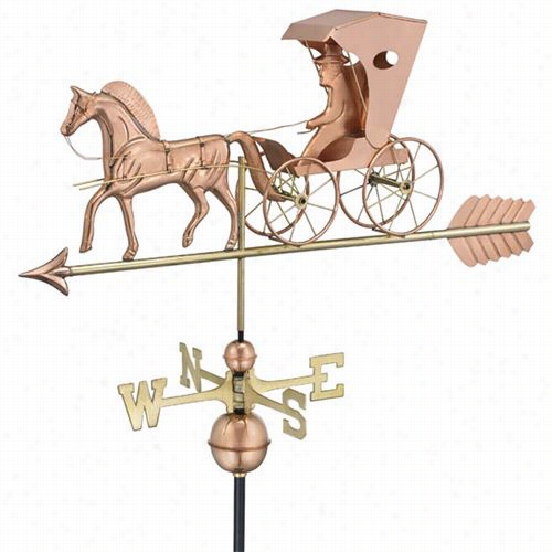 Giod Directions 548pa Country Doctor Weathervane In Polished Copper With Arrow
