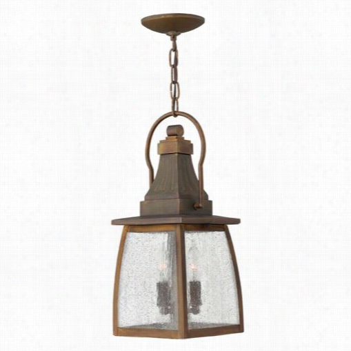 Hinkley Lighting 1202sn-led Montauk 1 Light Led Outdoor Pendant In Sienna