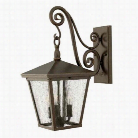 Hinkley Lighting 1434rb Lattice Medium 3 Light Outdooor Wall Sc Once  In Regency Bronze