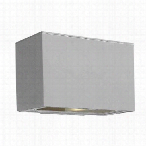 Hinkley Lighting 16466ttatlantis 75w 1 Light Mini Outdoor Wall Pocket Sconce In Titanium